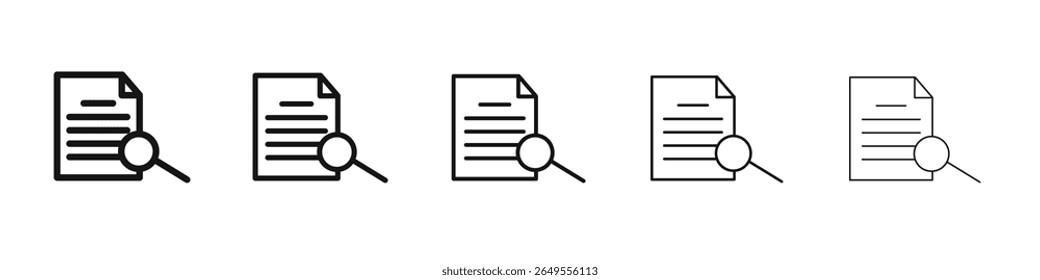 Signo de Vector blanco y negro del icono del estudio de caso