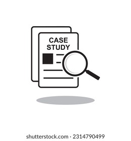 case study icon , business icon