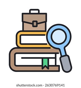 Case Study Icon Element for Design