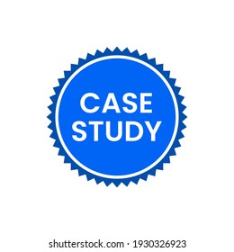 Case Study Icon Label Badge Sticker Sign Design Vector