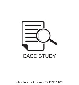 case study icon , magnifier icon