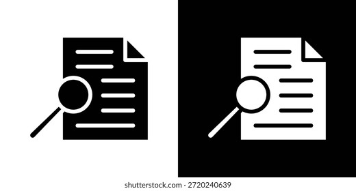 Caso de estudio icono silueta Ilustración vectorial estilo plano aislado