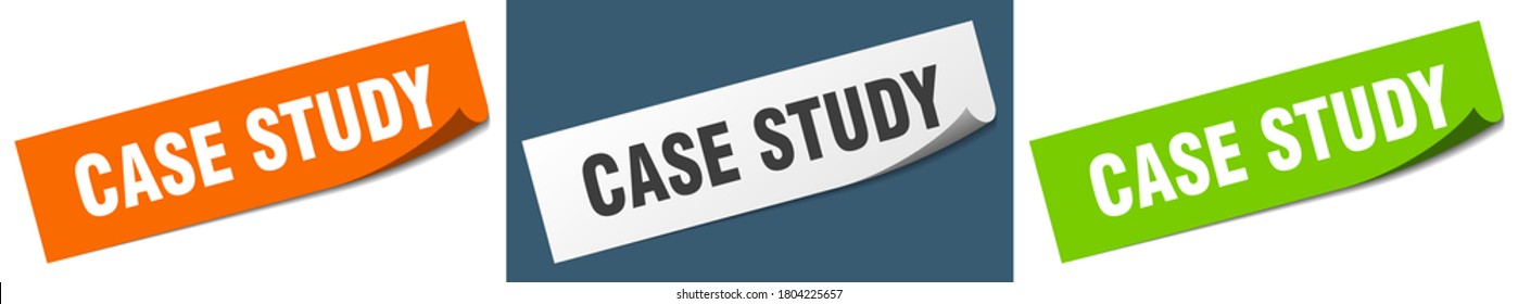 Case Study Paper Peeler Sign Set. Case Study Sticker