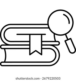 Case Study and Research Case outline Icon