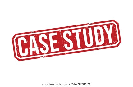 Case Study rubber stamp on white background. Case Study Stamp.