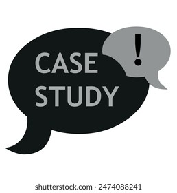 CASE STUDY SIGN ON WHITE BACKGROUND