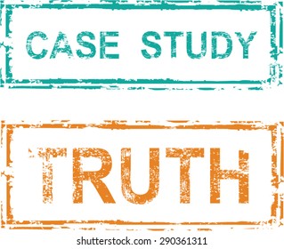 Case Study Stamp Truth Stamp Vector 