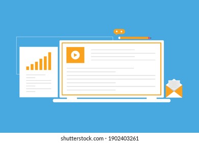 case study studies icon flat paper book symbol chart