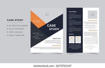 Plantilla de casos de estudio y diseño de casos de negocio