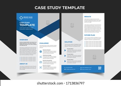 Case Study Template Corporate Modern Business Stock Vector (Royalty ...