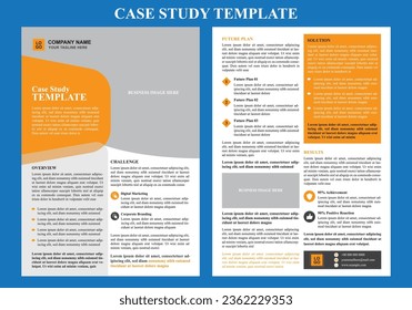 Case Study Template Design for Business