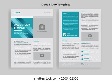 Case Study Template, Flyer Template, Double Side Flyer, Brochure Cover, Poster Template design