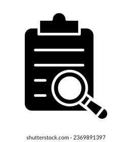 Case Study Vector Glyph Icon For Personal And Commercial Use.
