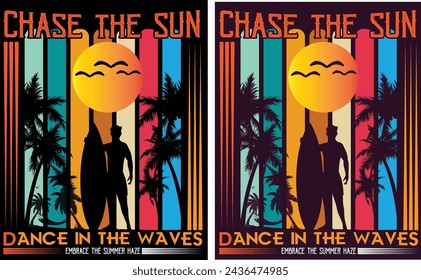 Case the sun dance in the waves  t-shirt design