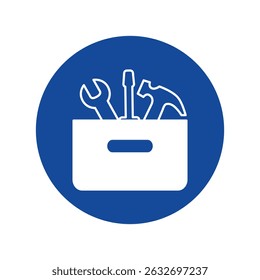 Case Tool Icon In Blue