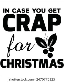 En caso de que consigas una camiseta de mierda para Navidades, archivo de Vector