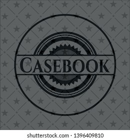 Casebook black badge. Vector Illustration. Detailed.