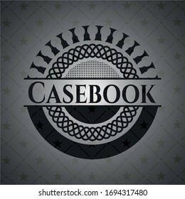 Emblema negro de caja. Vintage. Ilustración vectorial. Detallado.