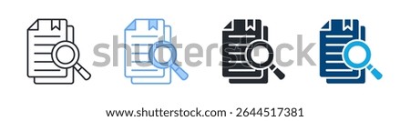 Cases Icon Set Multiple Style. Designed In Outline, Blue, Glyph, Dual Tone