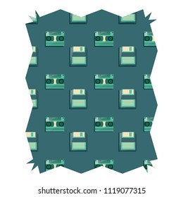 Casette and diskette pattern