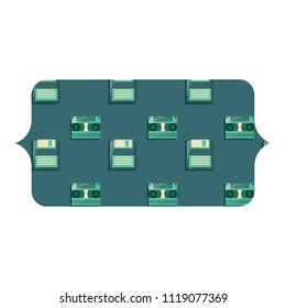 Casette and diskette pattern