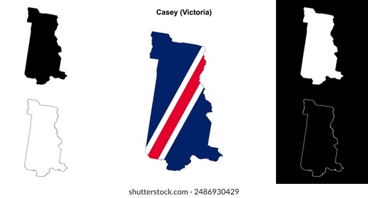 Casey (Victoria) Outline-Kartenset