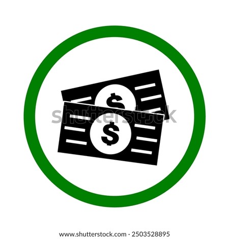 cash accept payment icon illustration
