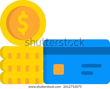 Cash Advance Icon Flat Vector Illustration