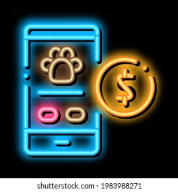 Cash Assistance for Animals neon light sign vector. Glowing bright icon Cash Assistance for Animals sign. transparent symbol illustration