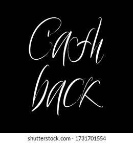 Pintura dibujada a mano en el fondo negro de la brocha trasera. Diseñar plantillas de letras para tarjetas de felicitación, sobreimpresiones, carteles