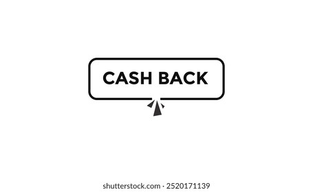Web-Banner-Vorlagen mit Bargeld-Zurück-Taste. Vektorgrafik 
