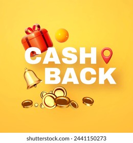 Cash back concept. Shopping and special offer design. Super sale concept