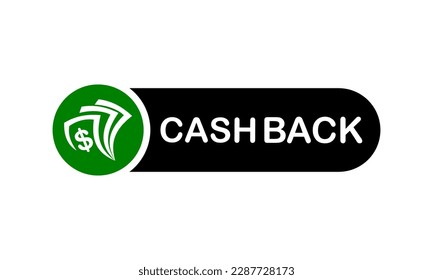 Cash back design logo template illustration