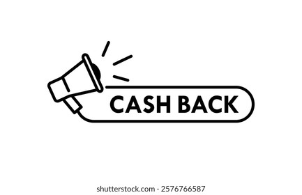 Cash back design logo template illustration