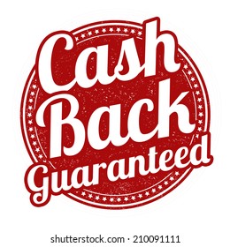 Cash back grunge rubber stamp on white background, vector illustration