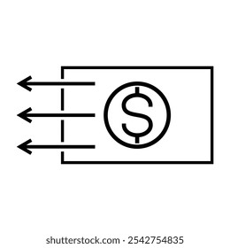 cash back icon illustration design