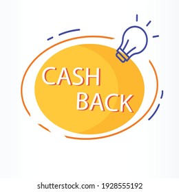 cash back icon, return money, cash back rebate, thin line web symbol on white background - editable stroke vector illustration