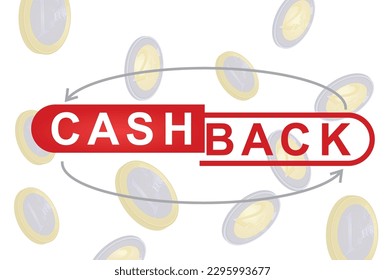 Cash back icon. vector illustration