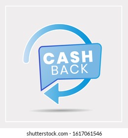 Cash back icons, Colorful cashback, Money refund signs. Promotion badges for your business. Vector illustration.