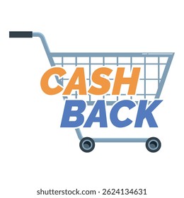 Oferta de devolución de efectivo representada por el símbolo del Carrito de compras y el texto Grande, promoviendo ahorros y recompensas