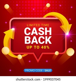 cash back offers vector banners with flying coins - Shutterstock ID 1999037045