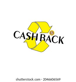 Plantilla de logotipo de servicio de devolución de efectivo. Diseño de tarjetas de crédito y vectores de dinero. Logotipo de reembolso de dinero