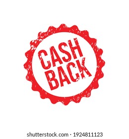 Cash back stamp. cash back grunge sign. 
