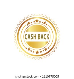 Cash back vector icon isolated on white background