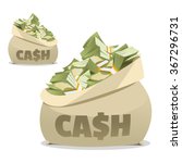 Cash Bag. Money in the bag. Sack of money