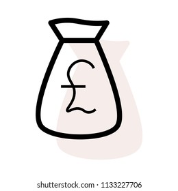 cash bag pound 