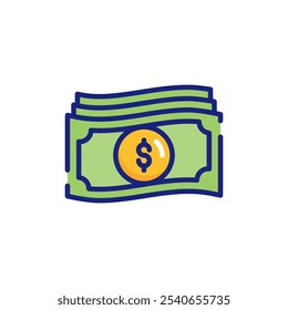 Cash for Black Friday Vector Icon
