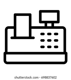 Cash Box Vector Icon