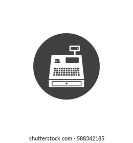 Cash box vector toolbar icon for software design.