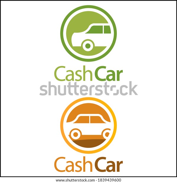 Cash Car Icon. Vector illustration on white\
background. Stock icon